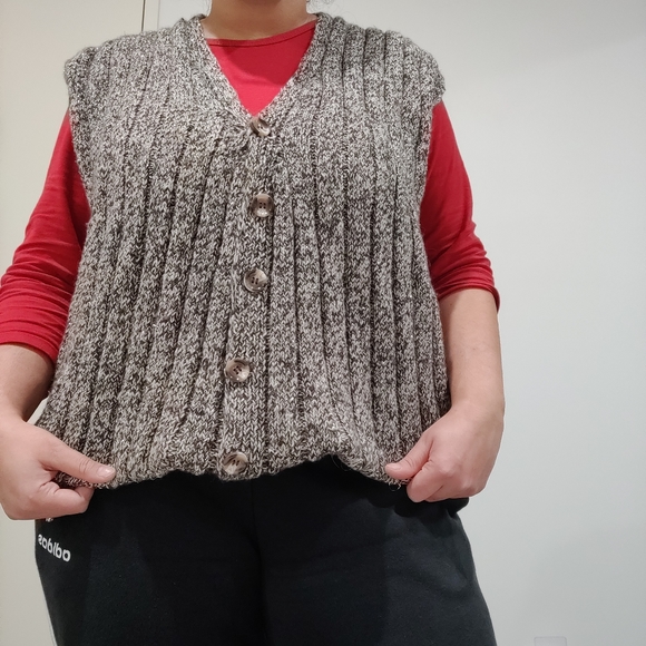 VINTAGE SALT AND PEPPER VEST - Picture 9 of 15